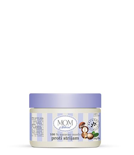 MOM NATURAL 100 % natürliche Körperbutter gegen Dehnungsstreifen