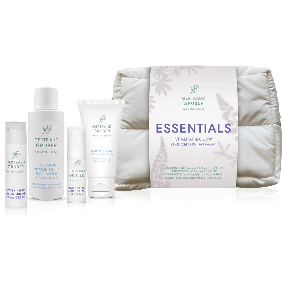 Essentials Vitalität & Glow - Gesichtspflege-Set von Gertraud Gruber