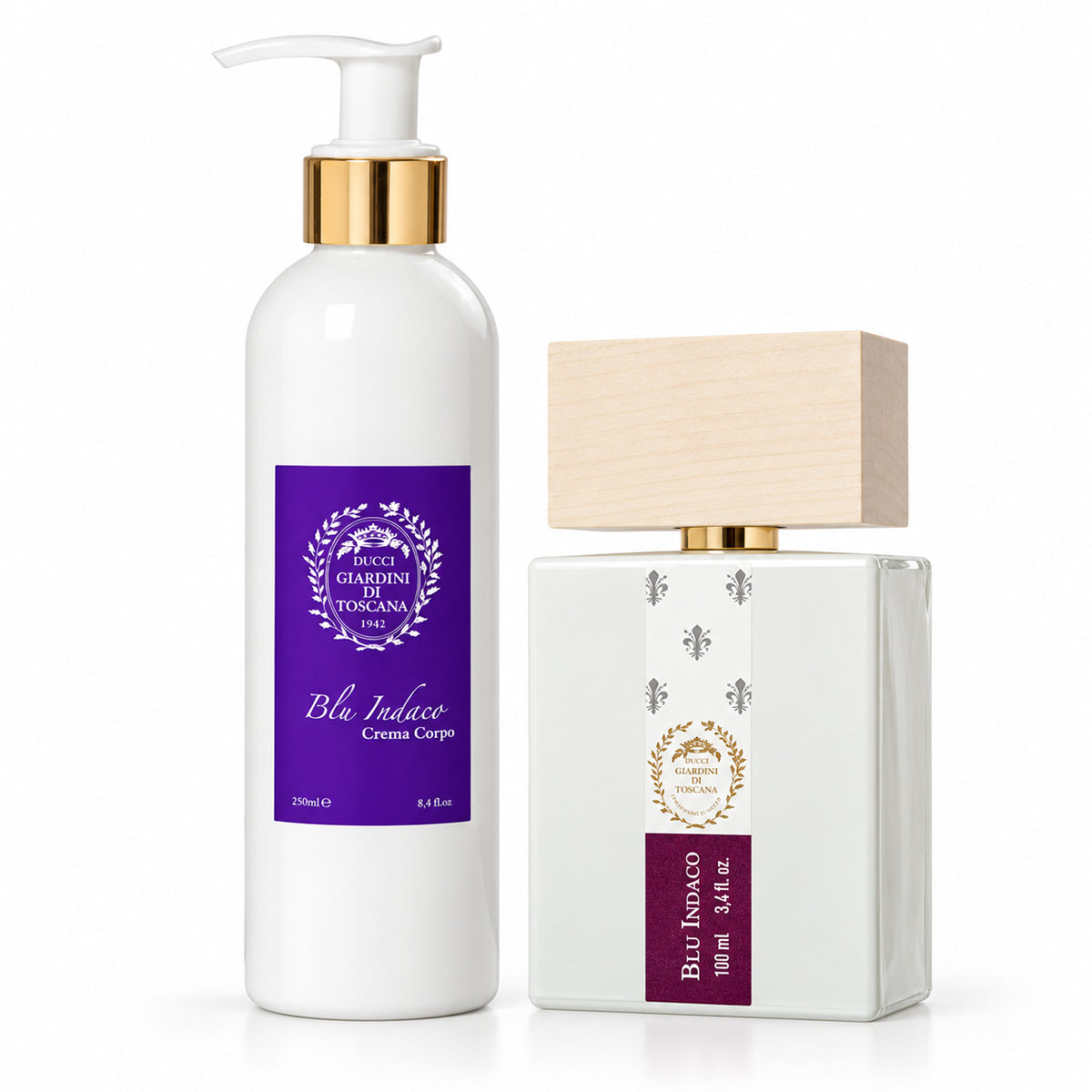 Giardini di Toscana Blu Indaco Set - Eau de Parfum 100 ml + Body Lotion 250 ml