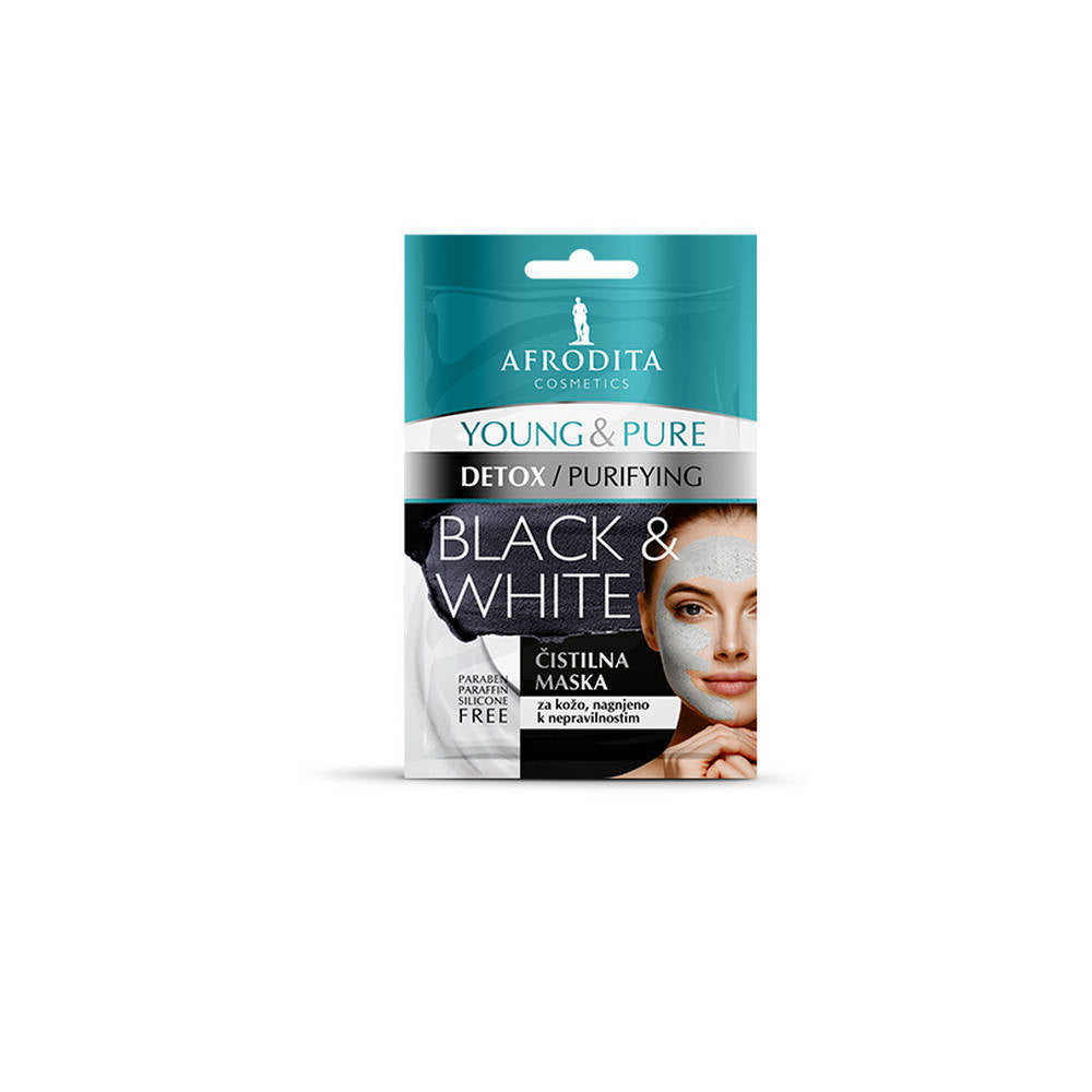 YOUNG & PURE Black & White Maske von Afrodita Professional