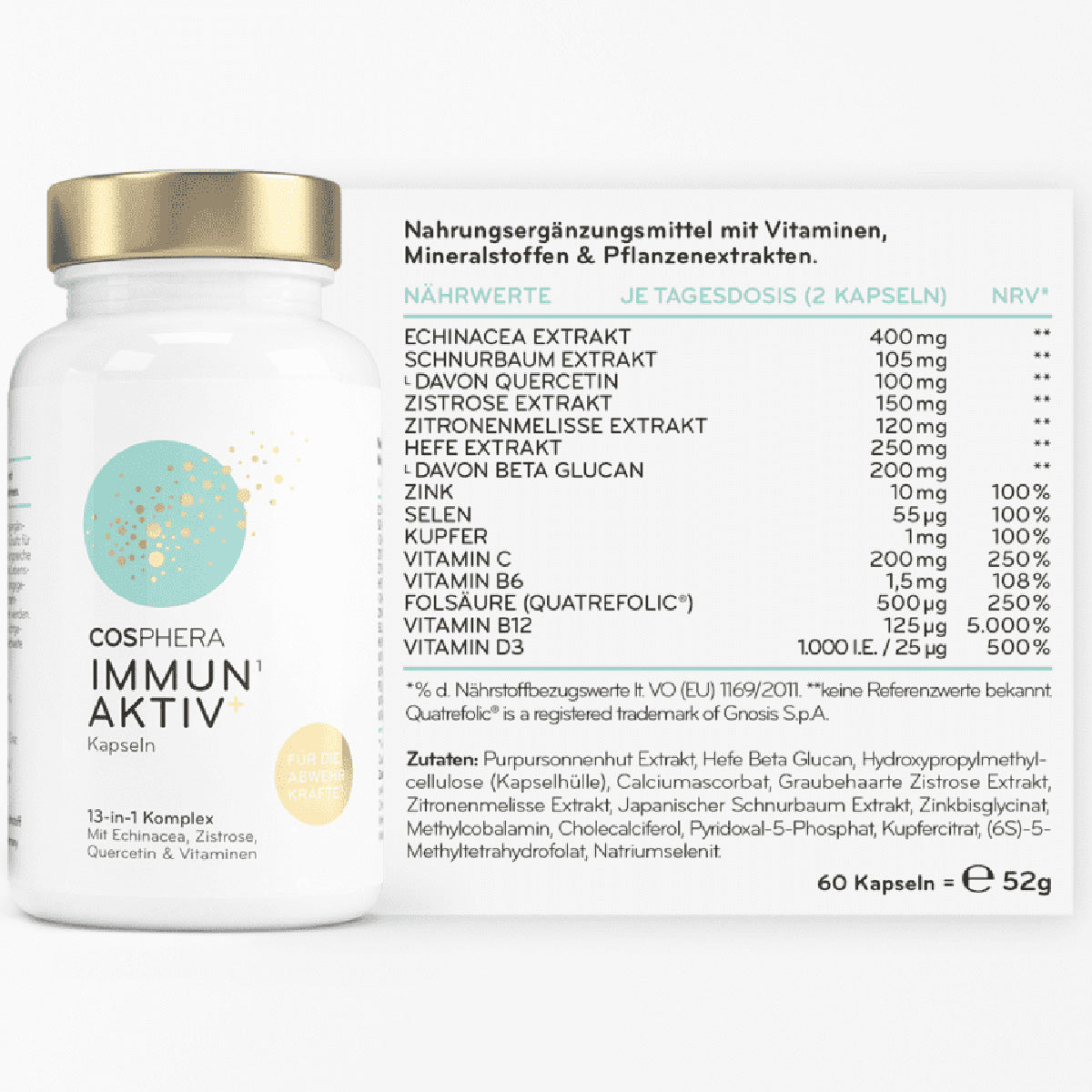 Immun Aktiv+ Kapseln von Cosphera