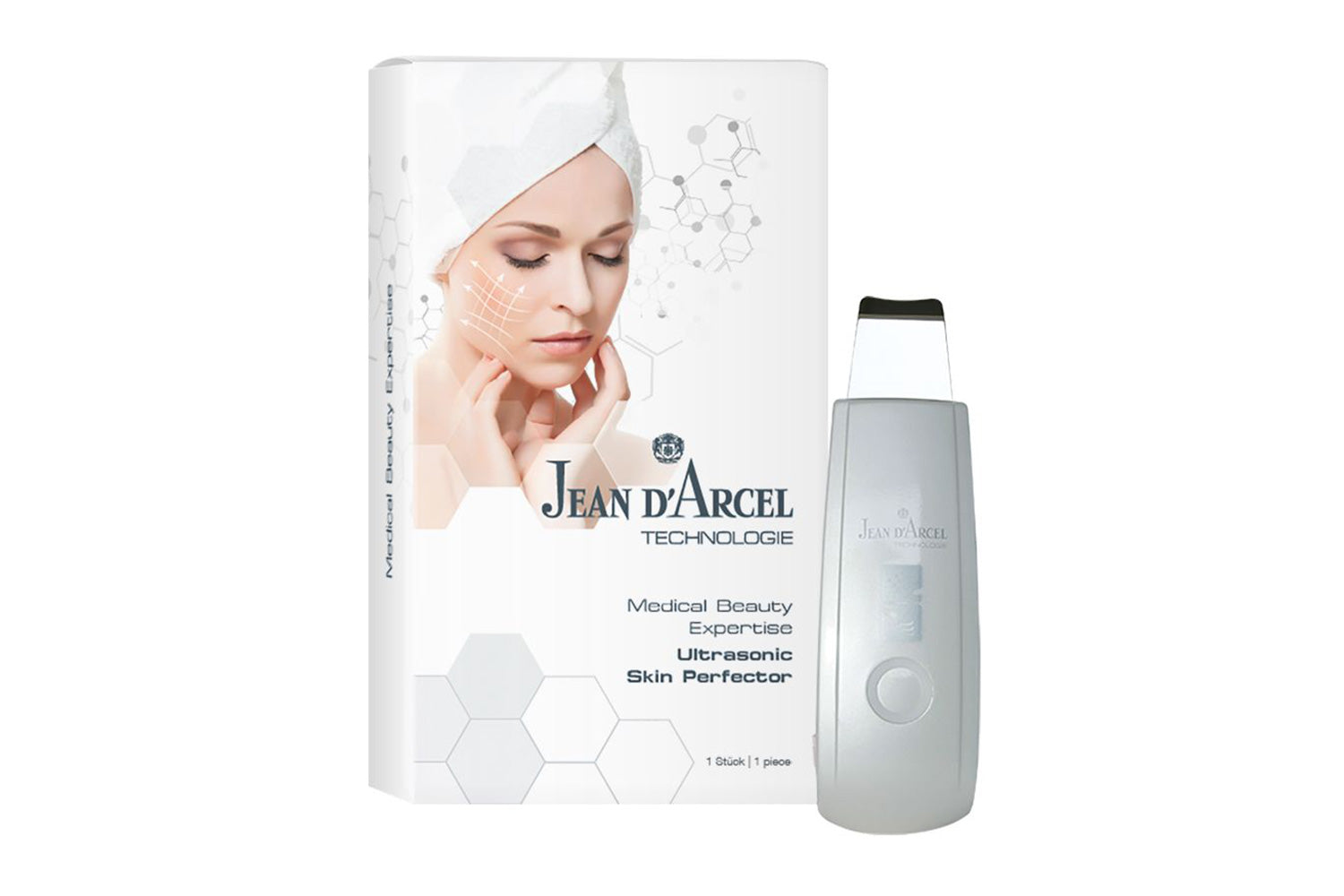 Die intensive Beauty-Pflege für zu Hause mit dem Ultrasonic Skin Perfector 2 in 1 Ultraschall-Gerät von Jean D’Arcel 