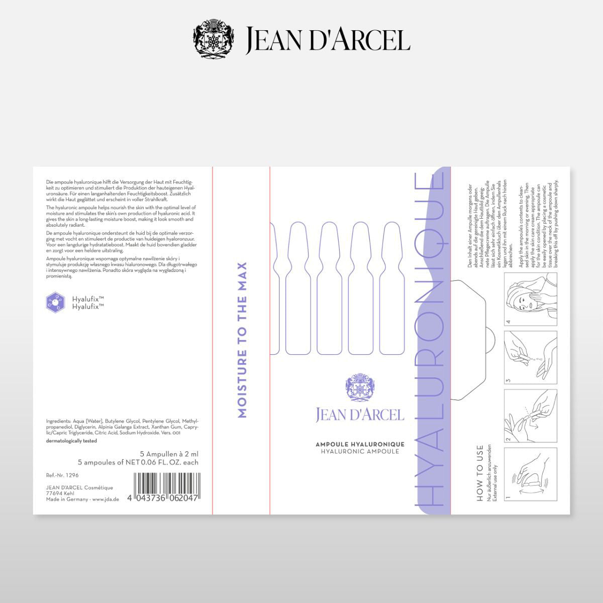 Ampoule Hyaluronique / Hyaluron Ampullen von Jean d`Arcel