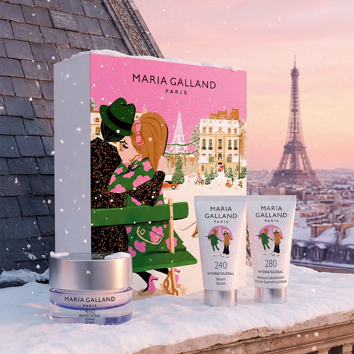 Festive Paris - Nourishing Gift Set / 460 + 240 + 280 von Maria Galland