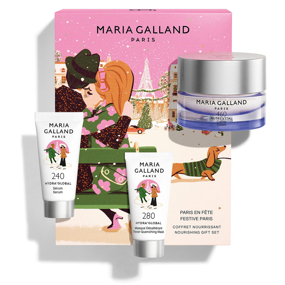 Festive Paris - Nourishing Gift Set / 460 + 240 + 280 von Maria Galland