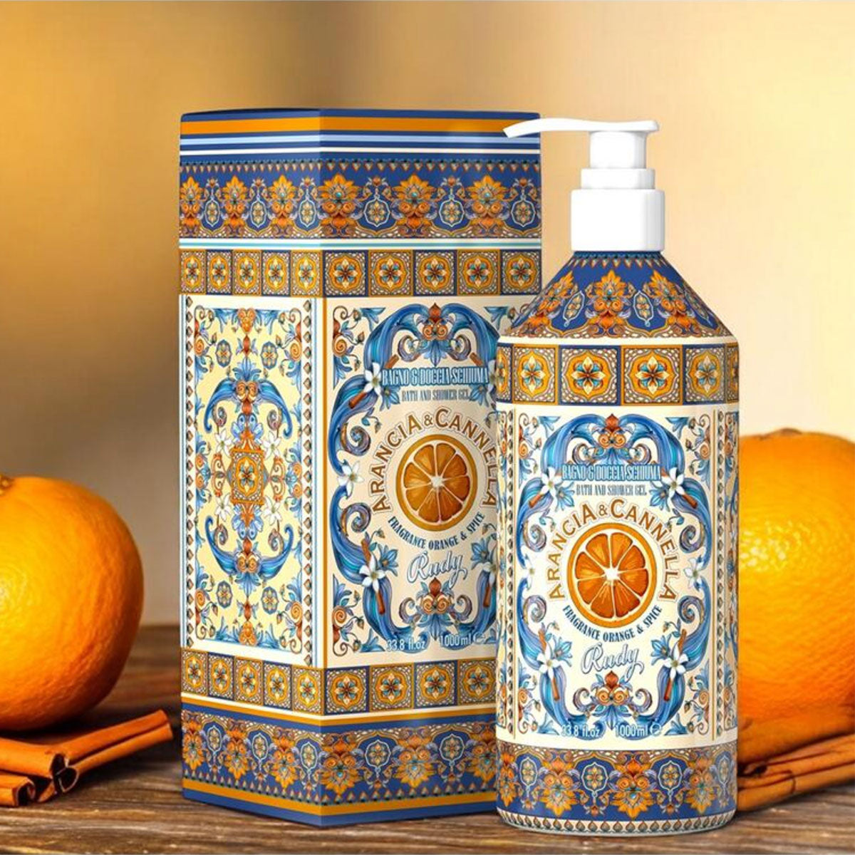 Bade & Dusch Gel Orange & Spice / Special Edition 1000 ml Rudy Profumi