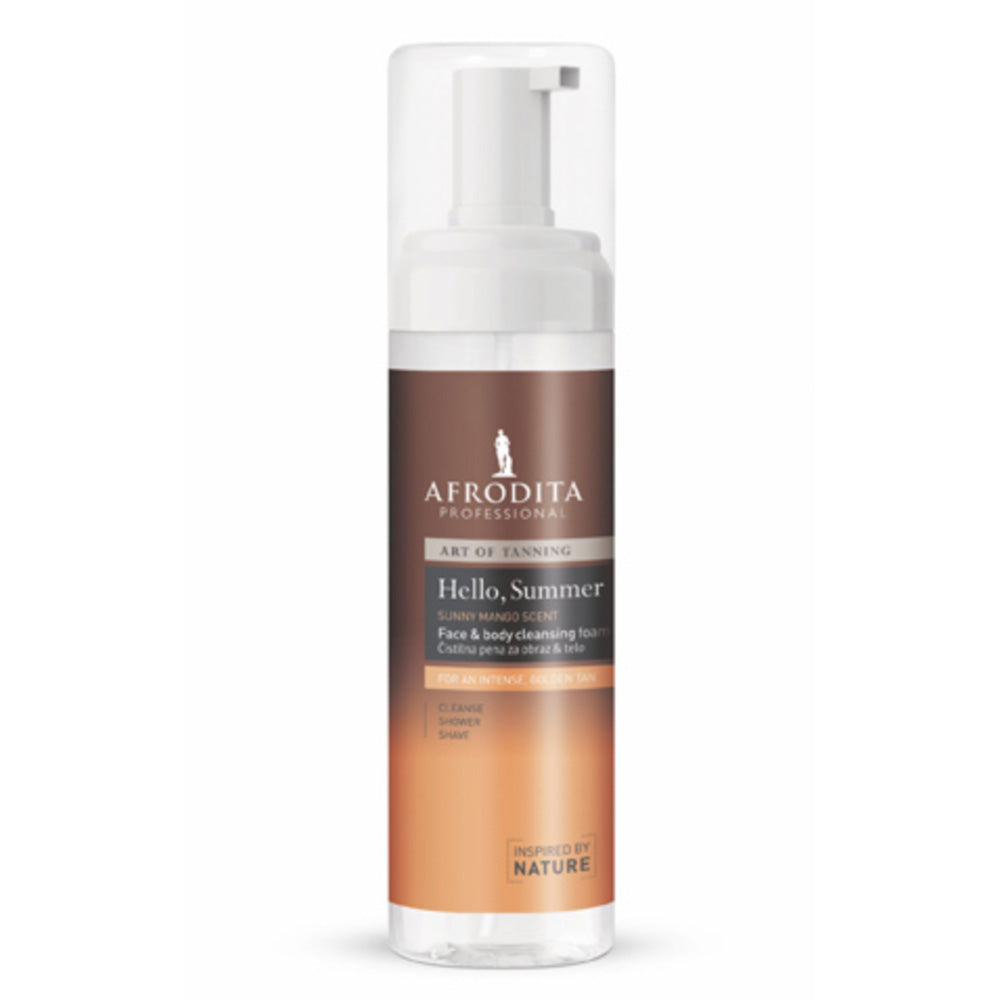 SUMMER Art of Tanning Reinigungschaum für Gesicht & Körper / Face & Body Cleansing Foam von Afrodita Professional
