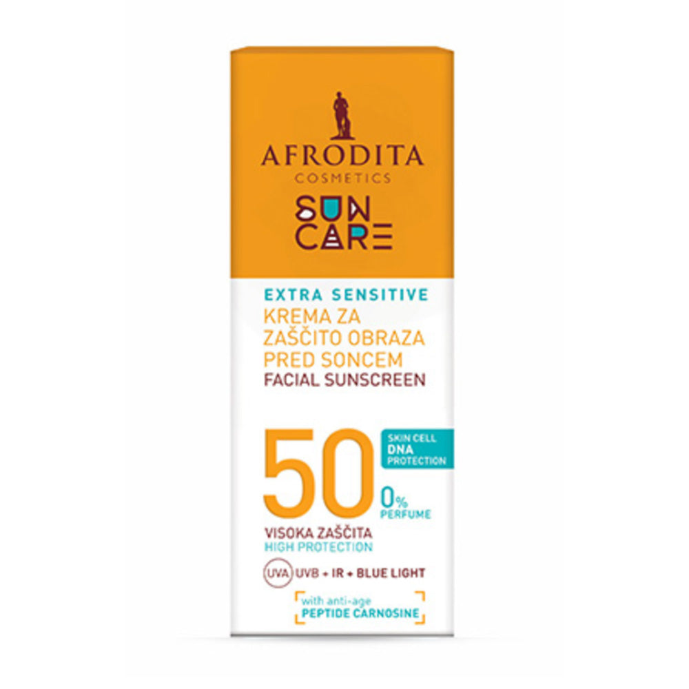 SUN CARE EXTRA SENSITIVE Sonnencreme Gesicht SPF 50 von Afrodita Professional