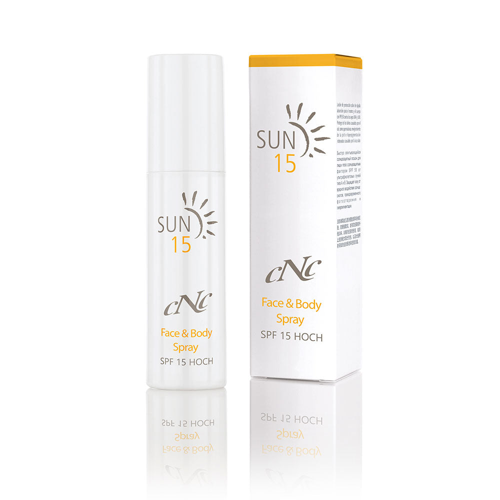 Sun Face & Body Spray SPF 15 von CNC Cosmetic