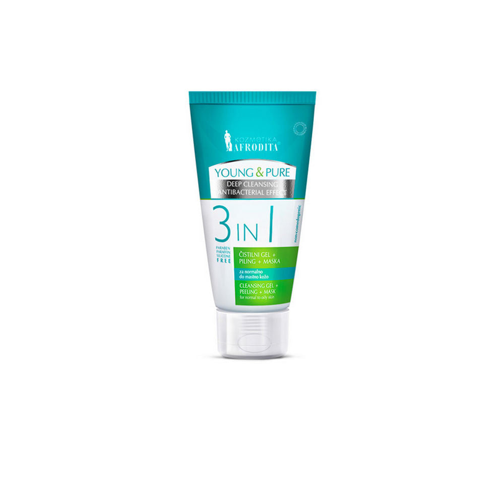 YOUNG & PURE 3in1 Gel + Peeling + Maske von Afrodita Professional