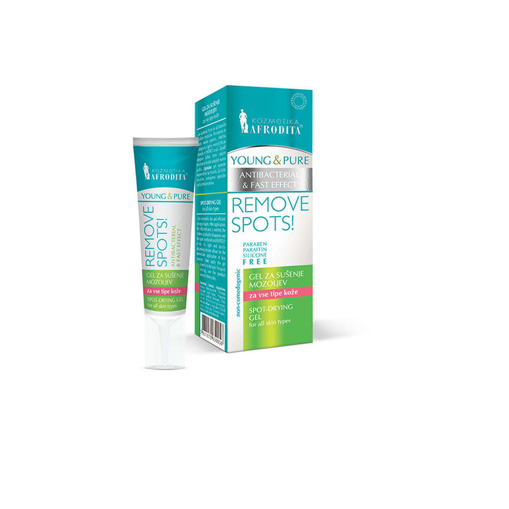 YOUNG & PURE Gel zum Austrocknen von Pickeln von Afrodita Professional