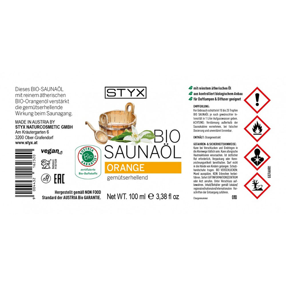 BIO Saunaöl Orange von STYX