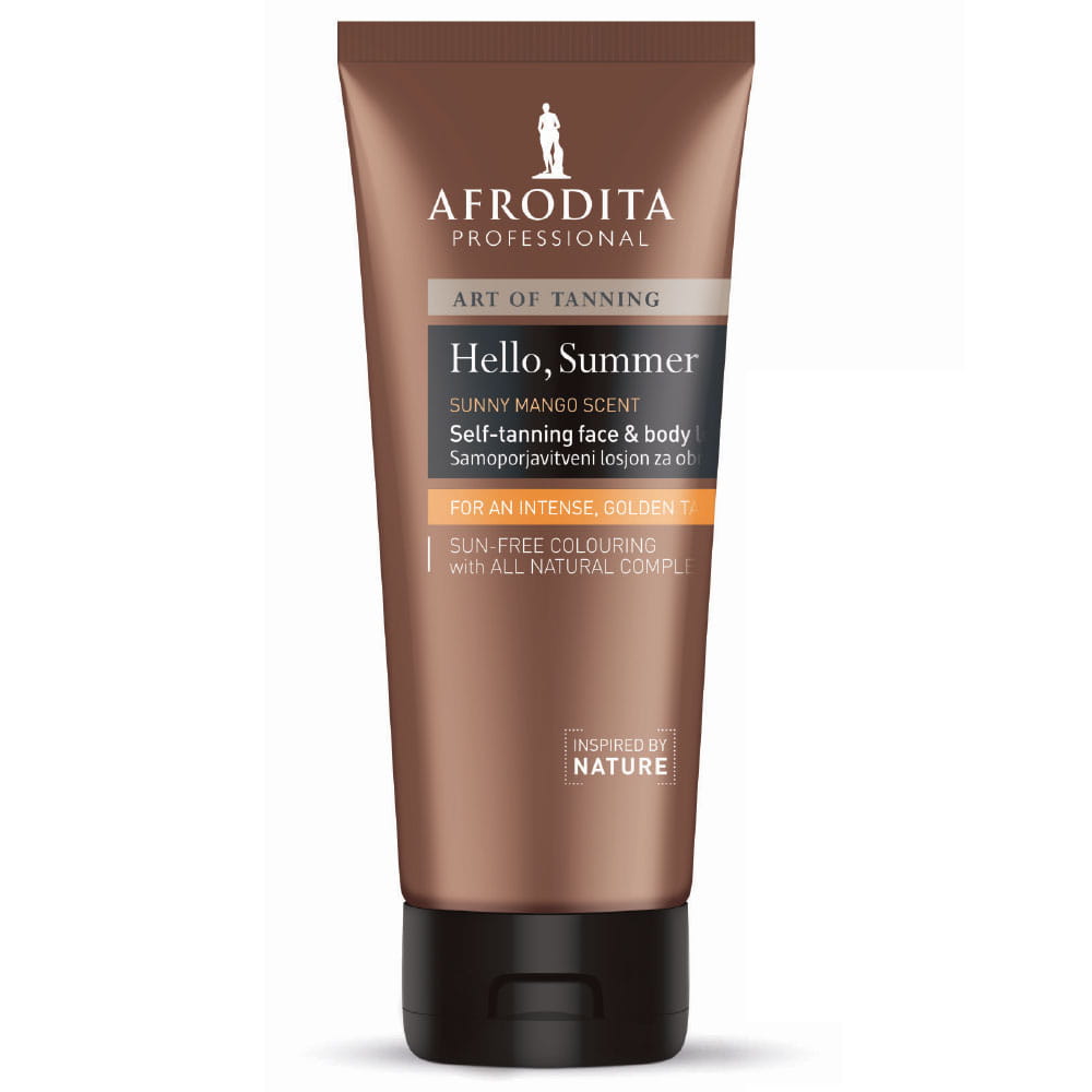 SUMMER Selbstbräunungslotion / Self-tanning face & body lotion von Afrodita Professional